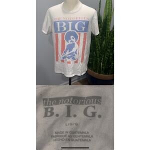 The Notorious B.I.G. Vintage Music T-Shirt, White Size Large. Jen8920